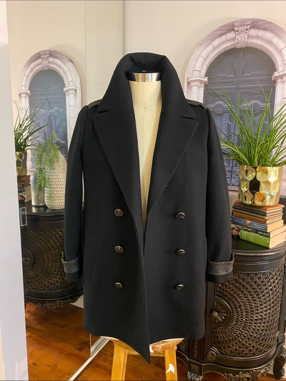 Mackage black coat ladies size L